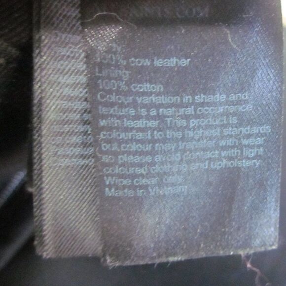 Allsaints Club Medium Clutch Crossbody Purse Tan Pebbled Leather - Picture 9 of 16